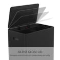 thumbnail image 6 of Innovaze 16/60L Gallon Stainless Steel Dual-Compartment Recycling Trash Can for Kitchen, Matte Black, 6 of 9