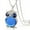 Blue, variant on Necklaces & Pendants Women Owl Pendant Diamond Sweater Chain Long Necklace Jewelry Wh (White )
