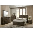 thumbnail image 2 of ACME Elettra Eastern King Bed in Rustic Walnut, 2 of 2