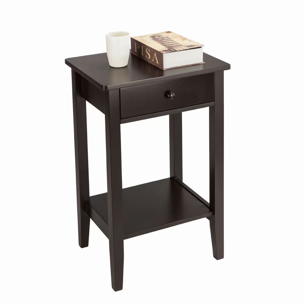 Twolayer Bedside Table Coffee Table with Drawer Coffee