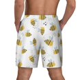 thumbnail image 4 of Goofa Bee Printed Men's Swim Trunks Board Shorts Quick Dry Mens Swimming Trunks with Compression Liner,Breathable Fit Hawaii Beach Shorts-Large, 4 of 9