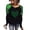 *3-Green, variant on Women's St.Patrick's Day Sequin Sweatshirt,Ladies Glitter Shamrock Top,Black Green Irish Pullover For Women,Green,Size L