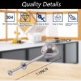 thumbnail image 3 of 4 Pieces Dusting Wands for Baking, Flour or Powder Sugar Shaker Duster, Stainless Steel Dusting Wand with Easily One-Handed Operation Handle for Sugar Flour and Spices, 3 of 8