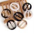 thumbnail image 2 of 6PCS Oval Resin Waist Button Ladies Scarf Buckle Set Plastic Clothings Decoration For Women, 2 of 5