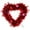 ZC2-white light, variant on Prelit Valentine's Day Heart Shaped Wreath With Lights - Tinsel Wreath With Foil Heart - Lighted Hanging Valentines Decoration for Front Door, Wall, Indoor, Outdoor Party Favor