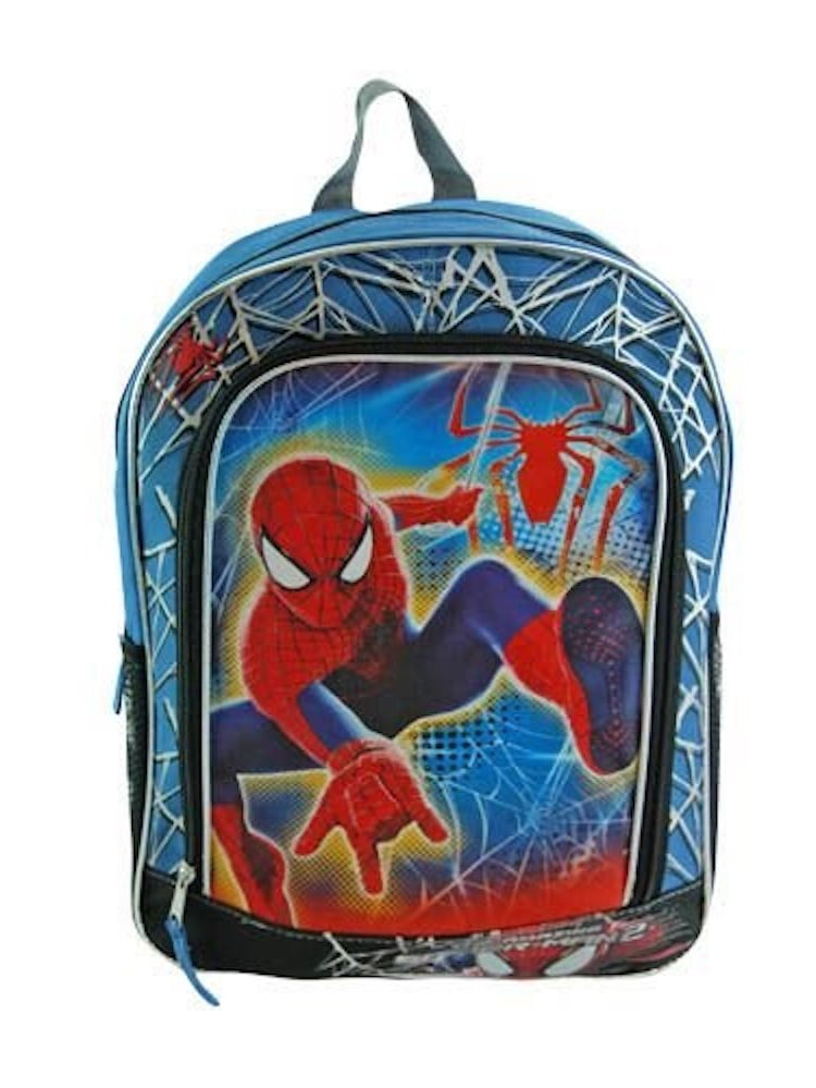 Marvel Spider-man 16" Boys' Canvas Backpack w Adjustable Shoulder Straps by