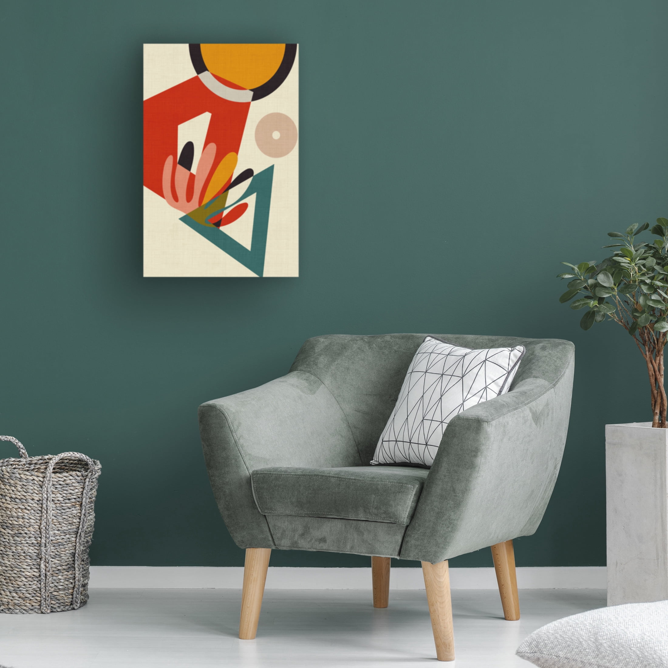 Trademark Fine Art Ana Rut Bre Mid Century Cirque 2 Canvas Wall Art