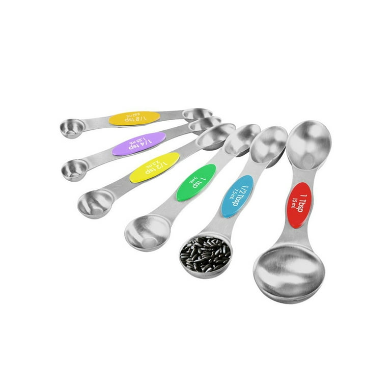 NutriChef 6-Piece Magnetic Measuring Spoon Set NCMMS8 - The Home Depot