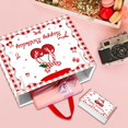 thumbnail image 4 of Bow Cherry Birthday Gift Bag, Large Happy Birthday Gift Bag, with Card and Tissue Paper, Cherry Themed Party Favors Supplies for Children, Adults, Teens, Girls Bday Celebration Decor, 4 of 7