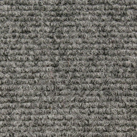 Indoor/Outdoor Carpet with Rubber Marine Backing - Gray 6' x 10' - Several Sizes Available - Carpet Flooring for Patio, Porch, Deck, Boat, Basement or