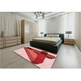 thumbnail image 5 of Ahgly Company Machine Washable Indoor Rectangle Transitional Pastel Pink Area Rugs, 3' x 5', 5 of 7