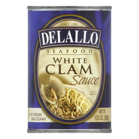 DELALLO CLAM SAUCE WHITE, 10.5 OZ (Pack of 12) (Best White Clam Sauce For Pasta)