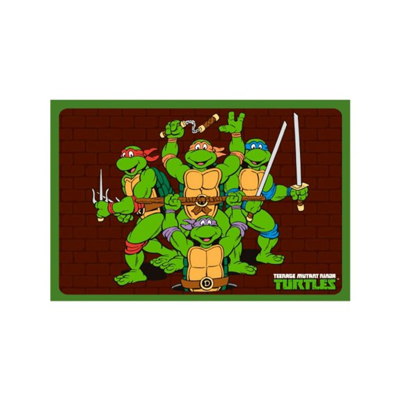 TMNT Cartoon TV Series Brick Turtles Dog Cat Pet Place Mat