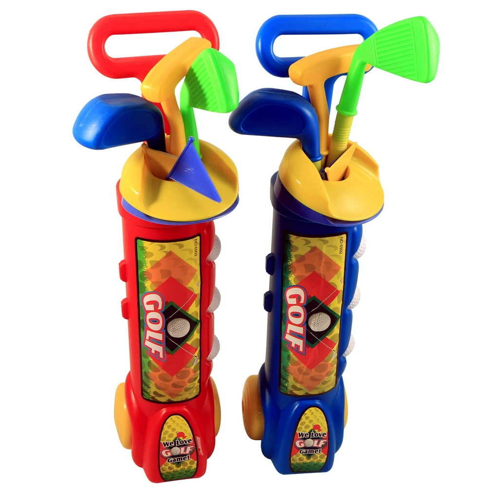 (2 Pack) Kids Indoor Golf Club Toddler Activity Pretend Play Set, Ages