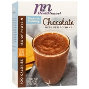 HealthSmart - High Protein Meal Replacement Shake - Chocolate - 15g Protein - 100 Calories - Low Fat - Gluten Free - 7/Box