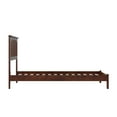 thumbnail image 4 of Mission Twin Solid Wood Low Profile Platform Bed in Walnut Brown, 4 of 9