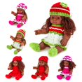 thumbnail image 1 of Lifelike Baby Reborn Dolls with Hand Knitting Colorful Dress Newborn Body Princess Toddler Toy Silicone Simulation Dolls heqiyong LED, 1 of 2