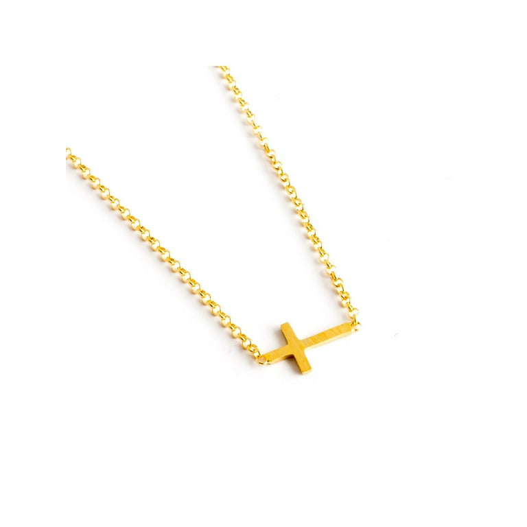 Dogeared sideways cross clearance necklace