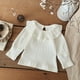 thumbnail image 1 of 2025 Spring Baby Blouse 0-3Y Cute Lotus Leaf Collar Undershirts Girls Solid Color Bottoming Shirt Toddler Pit Strip Interior Top, 1 of 6