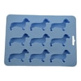 thumbnail image 2 of Ludlz Ice Tray Food Grade Flexible Heat-Resistant 9 Cavities Easy Demoulding Ice-making Super Soft Dachshund Dog Shaped Ice Tray Dessert Mold Party Supplies, 2 of 8