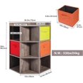 REDCAMP Corner Cube Toy Storage with 2 USB Ports and 2