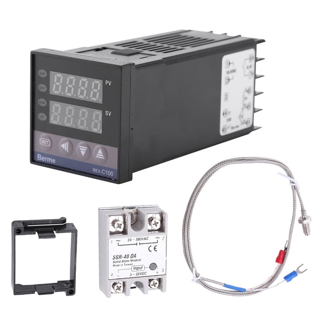 Interruptor de termostato digital REX-C100 Jadeshay 0 ~ 1300 Controlador de temperatura