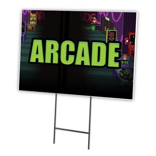 SignMission C-2436 Arcade 18 x 24 in. We Offer Curbside Pick-up Yard Sign & Stak