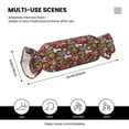 thumbnail image 3 of Salouo Mushrooms And Leaves Pattern Cute Bolster Pillow,Cylindrical Pillow Long Pillow for Bed Round Side Pillow for Knee/Leg/Neck ,- Length 24.4" x 9.8" Diameter, 3 of 8