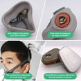 Reusable Respirators mask Half Facepiece Cover Paint Respirator with Filters Against Dust