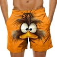 thumbnail image 2 of Yaoyar Men Swim Trunks 2026 Funny 3D Cartoon Expression Face Print Mens Beach Shorts Casual Boarding Short with Pockets, 2 of 6