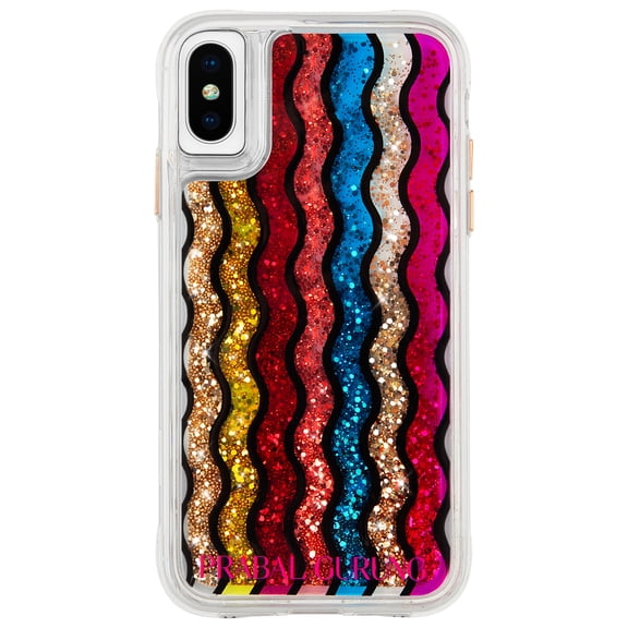 Case-Mate Apple iPhone XS Prabal Gurung Waterfall Rainbow Gold Case