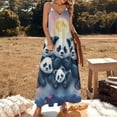 thumbnail image 2 of Cute Panda Sleeveless Dress Woman Fashion Long Dresses Women's Summer Suit Dress Summer 2025 Women, 2 of 5