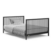 Graco Teddi 5-in-1 Convertible Baby Crib with Drawer, Black