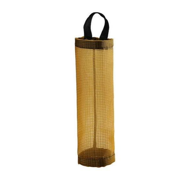 Fiudx Organizador de Bolsas de Basura de Pared para Cocina, Malla de Poliéster Resistente, Apertura Elástica para Fácil Acceso, Almacenamiento Multiusos para Bolsas y Verduras, Diseño Compacto, Organ