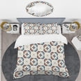 thumbnail image 2 of Designart 'Geometric Retro Design V' Mid-Century Modern Duvet Cover Set, 2 of 4