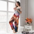 thumbnail image 4 of Uemuo Oil Paintings of Elephants Pattern Women's Wide Leg Palazzo Lounge Pants with Pockets Light Weight Loose Comfy Casual Pajama Pants-Large, 4 of 9