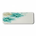 thumbnail image 1 of Teal Computer Mouse Pad, Vintage Inspired Floral Design with Abstract Vibrant Colored Natural Elements, Rectangle Non-Slip Rubber Mousepad Large, 31" x 12" Gaming Size, Turquoise Beige, by Ambesonne, 1 of 2