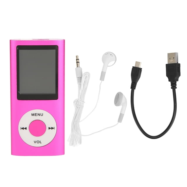 Reproductor de 1,8 pulgadas con soporte para tarjeta de memoria, reproductor de MP3 LCD ultrafino con Bluetooth para estudiantes que corren y caminan
