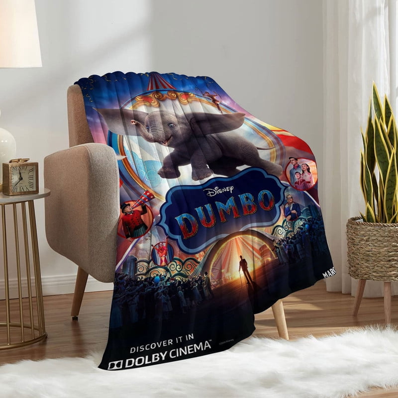 Dumbo Throw Blanket Gifts for Fans Lover Girls Boys Women Present Hoodie Him Bed 60"x80"