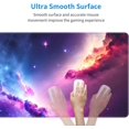 thumbnail image 5 of Colorful Night Sky Extended Big Mouse Pad Large,XL Gaming Mouse Pad Desk Pad,31.5x11.8inch Long Computer Keyboard Mouse Mat Mousepad with 3mm Non-Slip Base for Home Office Work, 5 of 6