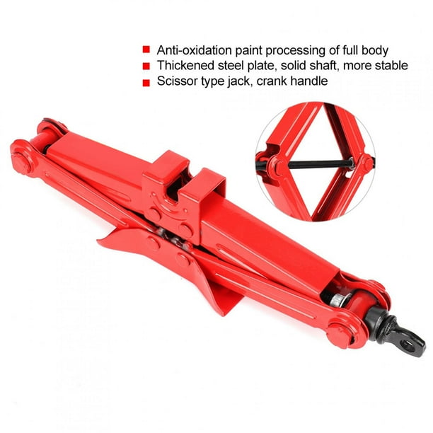 Cric à Ciseaux, Kit De Cric De Voiture Sûr Et Stable, Facile à Utiliser,  Solide Et Robuste Pour La Maison 2T 