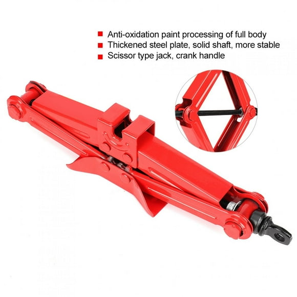 Lift Jack, Stainless Steel Car Jack, Lift Stand Tool Emergency Crank Automotive Accessory For Car Tire Repairing Car Tire Changing