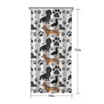 thumbnail image 5 of Dachshund Footprint Shower Curtain 36"x72" ,Bathroom Decorative Shower Curtains Set with 12 Hooks,Modern Waterproof Washable Shower Curtain, 5 of 6