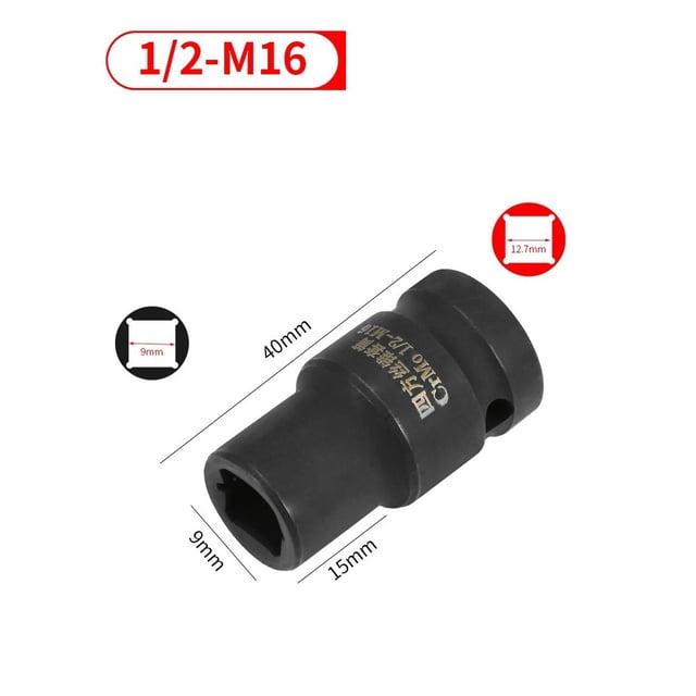 Chendee Suqare Screw Tap Socket 1/2 Inch Driver For Square Driver Electric Wrench M6- For M24,M16