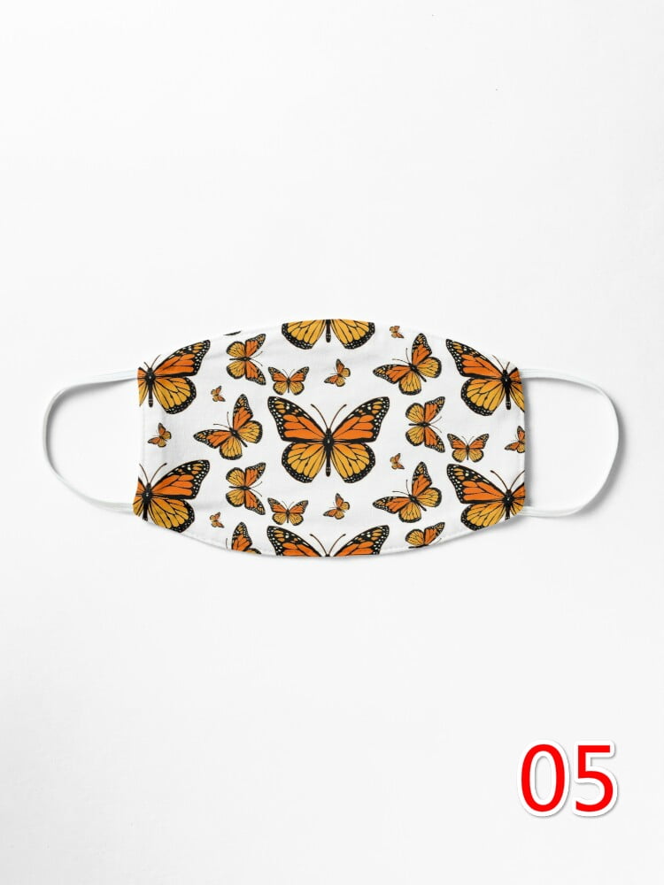 Details about   Women Breathable Butterfly Print Cloth Fabric Face Mask Cover Reusable Washable 