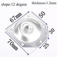 thumbnail image 5 of Goodhd 4pcs Angled Legs Fixing Plate Bracket Furniture Table Feet Set W/Screws, 5 of 5