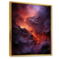 thumbnail image 2 of Designart "Glowing Heart Of The Volcano I" Volcano Floater Framed Canvas Wall Art, 2 of 5