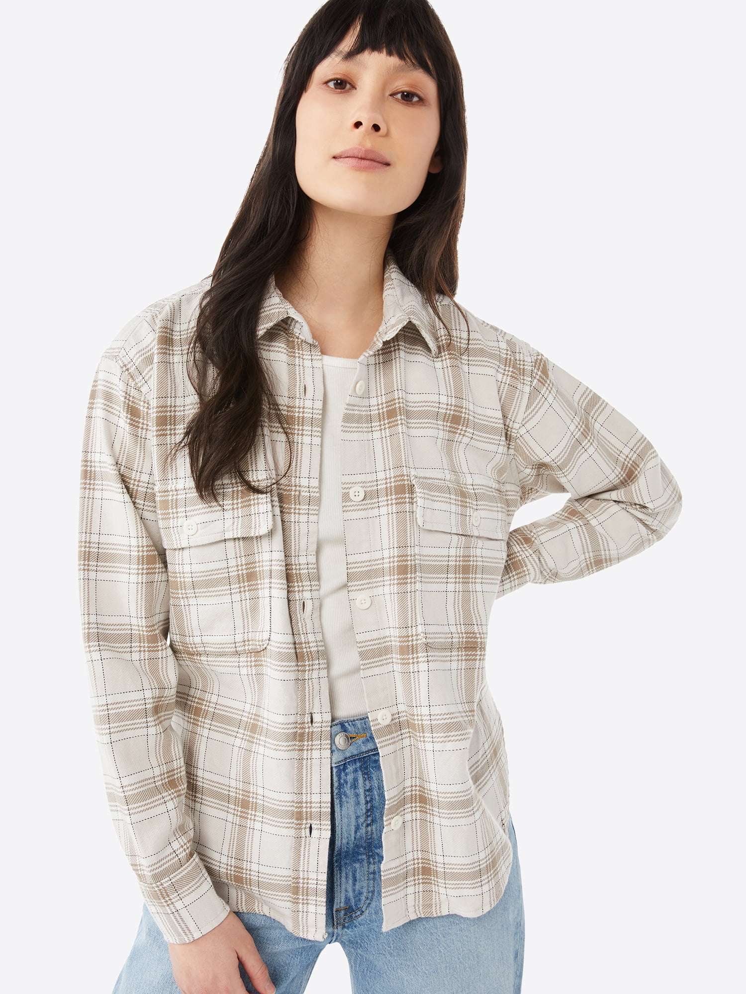 Free Assembly Women's Long Sleeve Work 