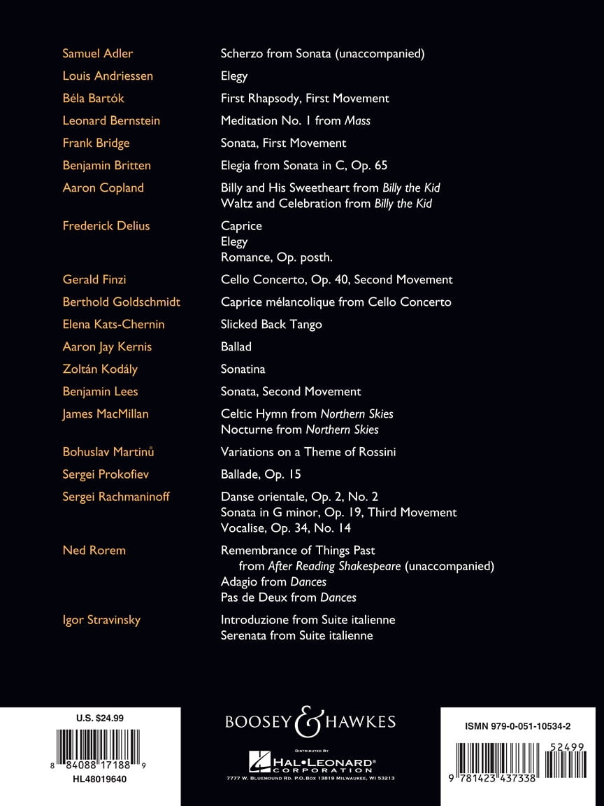 Boosey and Hawkes The Boosey & Hawkes Cello Anthology Boosey & Hawkes Chamber Music Series Softcover