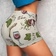 thumbnail image 4 of Fotbe Grapes Bbottles Wine Shorts Sin Costuras – Shorts Deportivos de Cintura Alta para Mujer, Elásticos para Gimnasio, Yoga, Running o Ciclismo-Large, 4 of 8